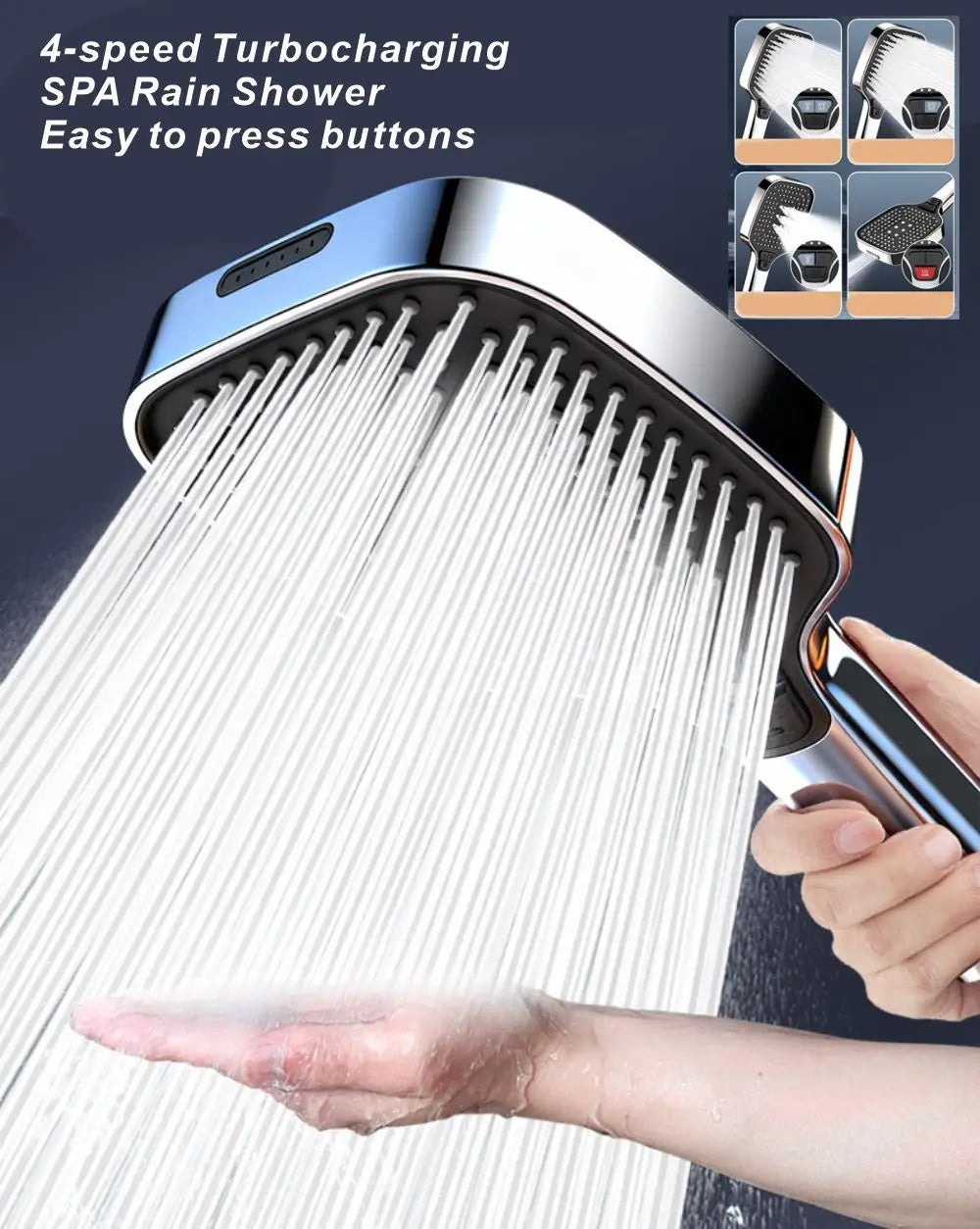 Spa-Like Rainfall Shower Experience