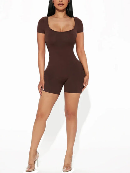 Chic Summer U-Neck Jumpsuit