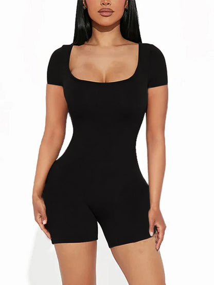 Chic Summer U-Neck Jumpsuit