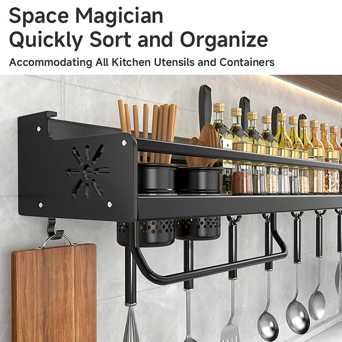 Spacious Kitchen Organizer Shelf