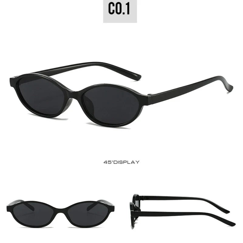 Trendy Oval Cat Eye Sunglasses