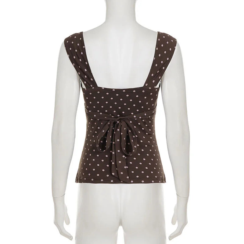Chic Retro Polka Dot Cami