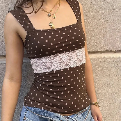 Chic Retro Polka Dot Cami