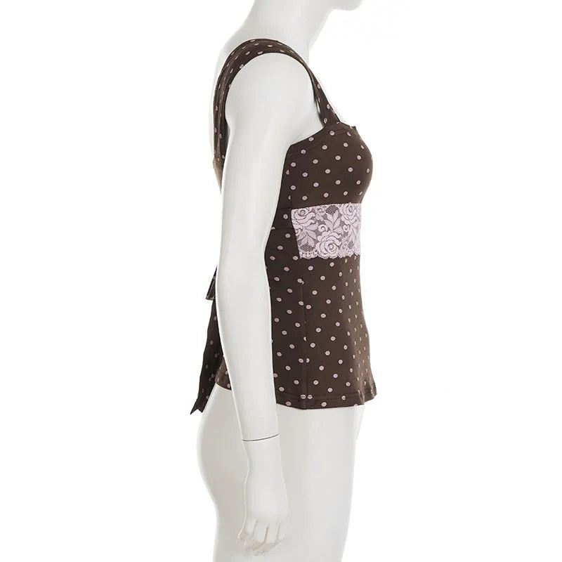 Chic Retro Polka Dot Cami