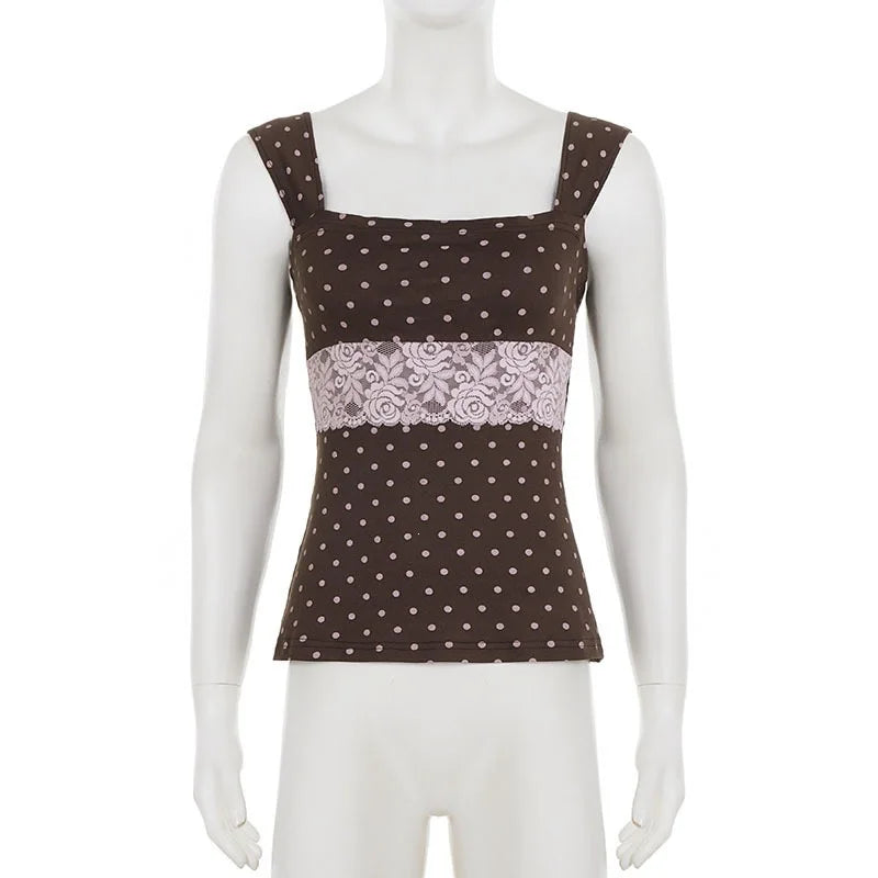 Chic Retro Polka Dot Cami