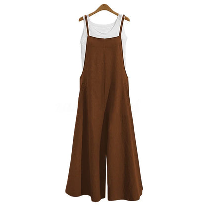 Chic Cotton-Linen Jumpsuit