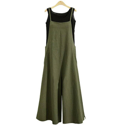 Chic Cotton-Linen Jumpsuit
